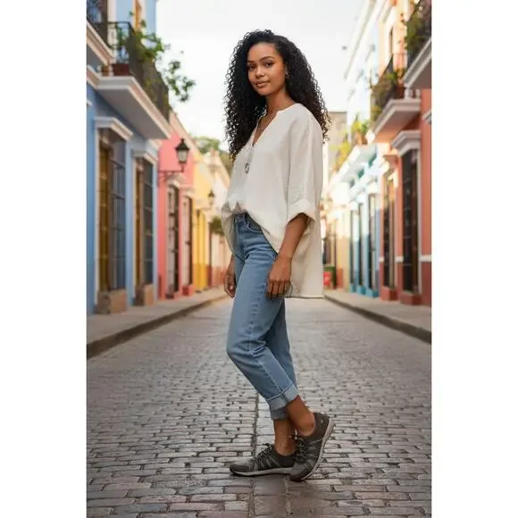 DANSKO Women's 2-Tone Gray Toggle Leather Walking Sneakers - Size:  9/40 - Picture 9 of 9